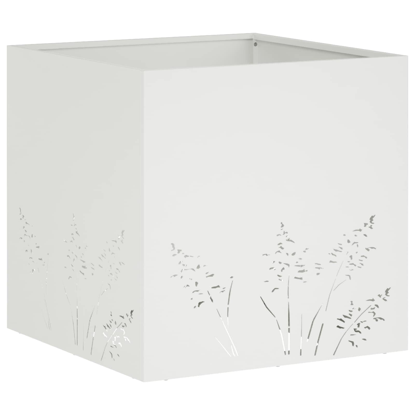 Generico Vaso da Giardino Bianco 50 x 50 x 49 cm,8005794