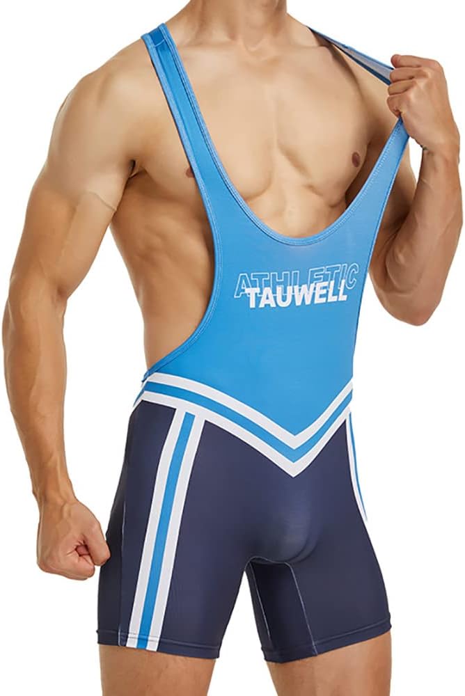 Men's Wrestling Singlets Athletic Supporters Bodysuit Slim Fit Sports Active Jumpsuits Leotard Underwear - Image 3
