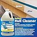 STAR BRITE Instant Hull Cleaner - Easily Remove Stains, Scum Lines & Grime for Boat Hulls, Fiberglass, Plastic & Painted Surfaces - Wipe On, Rinse Off Formula - 128 Ounce Gallon (081700)