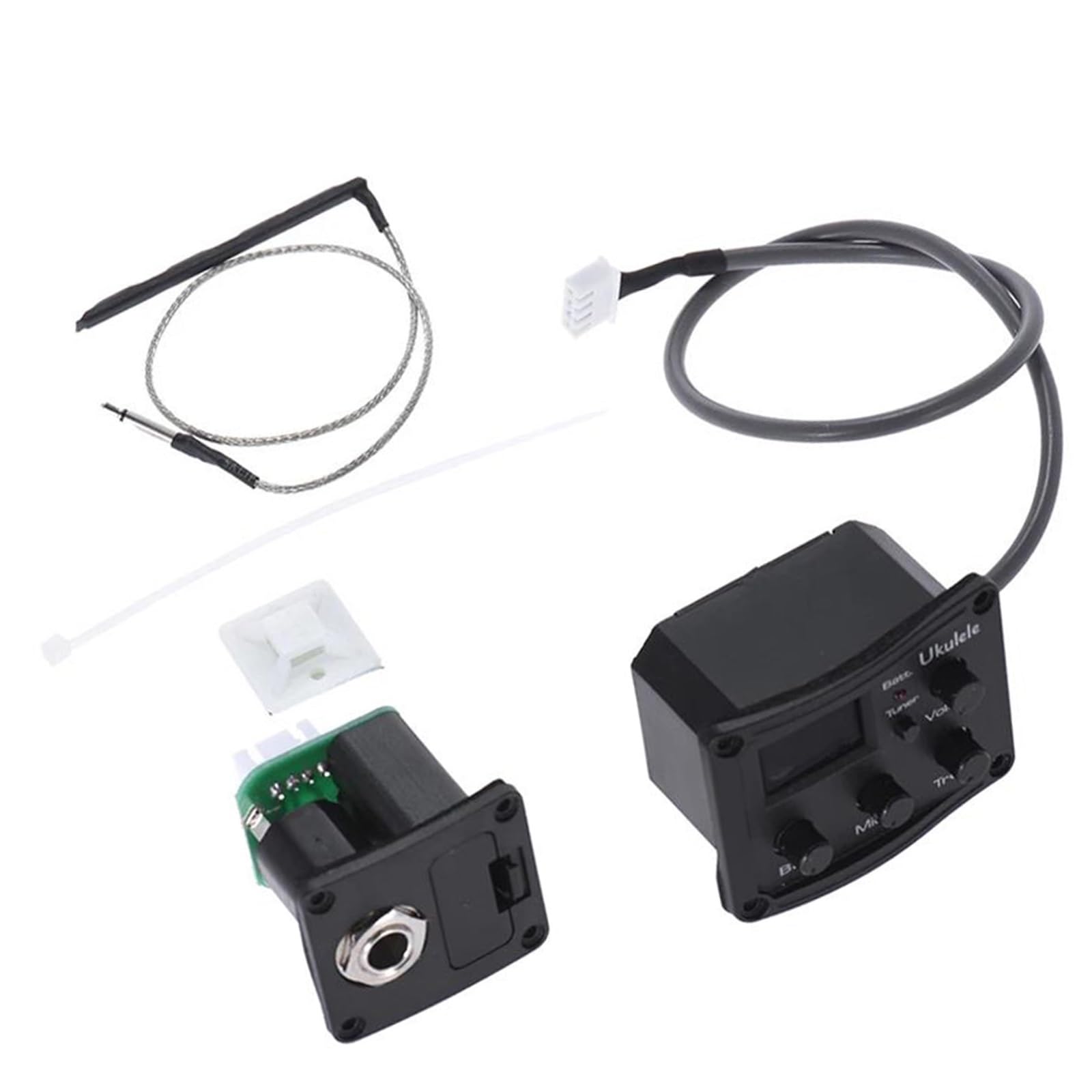 Pickup Per Chitarra Acustica Ukulele Piezo Pickup Preamplificatore Equalizzatore A 3 Bande Accordatore Con Display LCD Accessori Professionali Per Chitarra