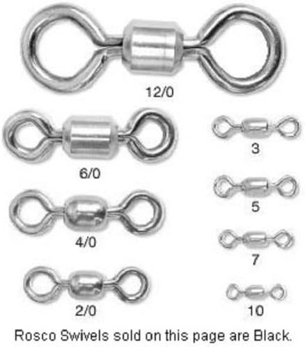Sampo RBS-50Z-BL-3 Barrel Swivel Sz3 Black