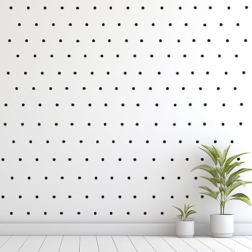 Miniatura 3 de 240 calcomanías de pared extraíbles de lunares negros de 1 pulgada para decoración de habitación de niños (negro, punto de 1 pulgada)
