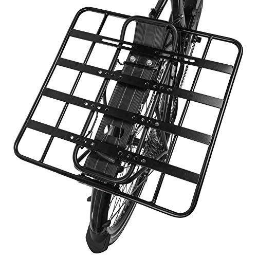 Fahrrad Gepäckträgerplatte, 40 x 40 cm, passend für alle gängigen Fahrrad-Gepäckträger, RACKY BASEPLATE von M-Wave, Schwarz
