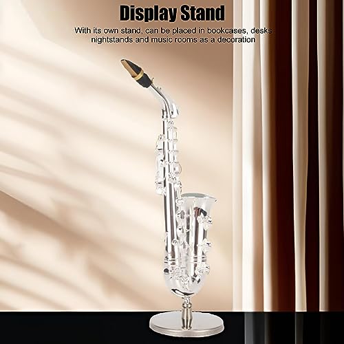 Saxophone miniature avec support et étui pour déco de bureau - 3