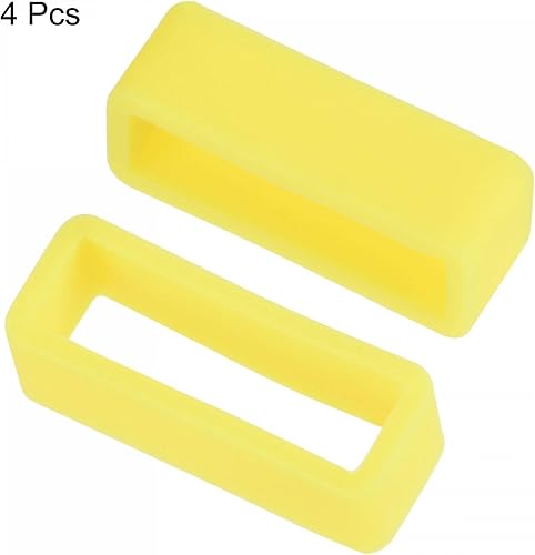 Miniatura 3 de uxcell Correas de correa de reloj, anillos de sujeción de repuesto de goma, soporte de reloj de silicona para correa de reloj de 0.866 in de ancho,
