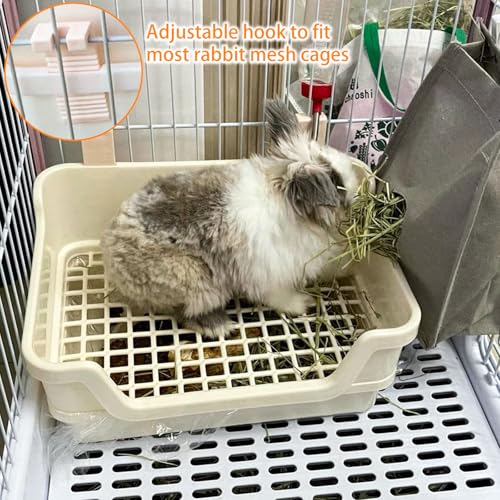 RMNHPTK Caixa de areia de coelho grande coelho vaso sanitário coelho penico canto de treinamento pan