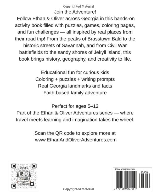 Ethan & Oliver Adventures Georgia's on Our Minds Activity Book - Image 2