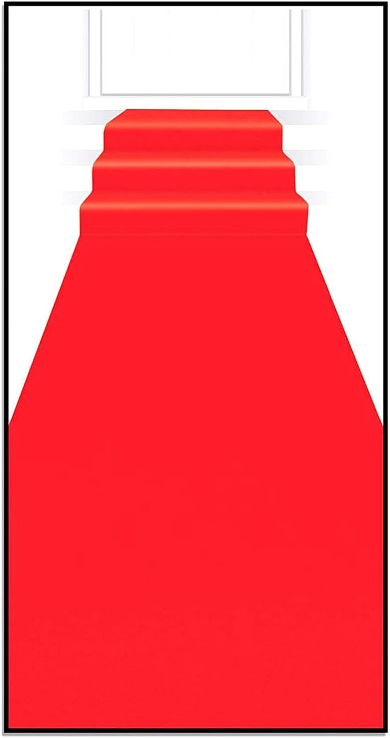 Creative ConvertingReel Hollywood Sidewalk Runner, Red, 18185