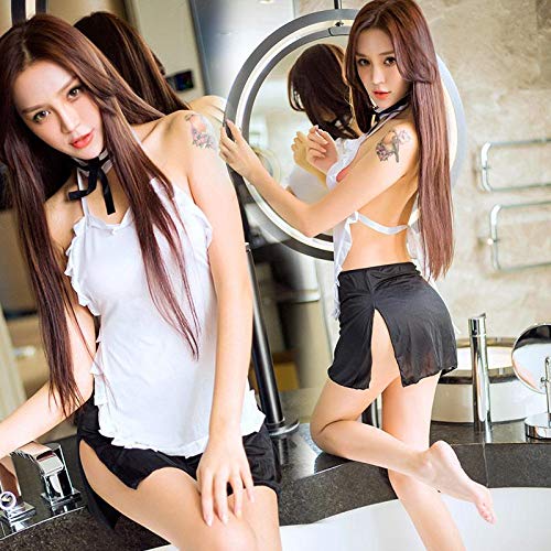 Sexy maid lingerie cute sexy maid uniform seductive transparent sexy uniform nylon sheer maid uniform cute maid lace nylon sexy uniform lingerie