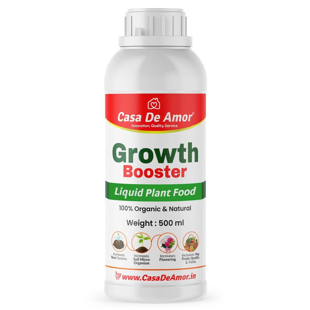 Casa De Amor Growth Booster Liquid Plant Food for All Plants | Ideal for Indoor and Outdoor Plant Care (500 ml) (B099ZSMKMY) Amazon Price History, Amazon Price Tracker