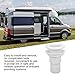 Thru Hull Fitting Marine Through Hull Fitting Connector Drain Scupper 2in White ABS Plastic Hose Coupler Drain Outlet Boat Accessory