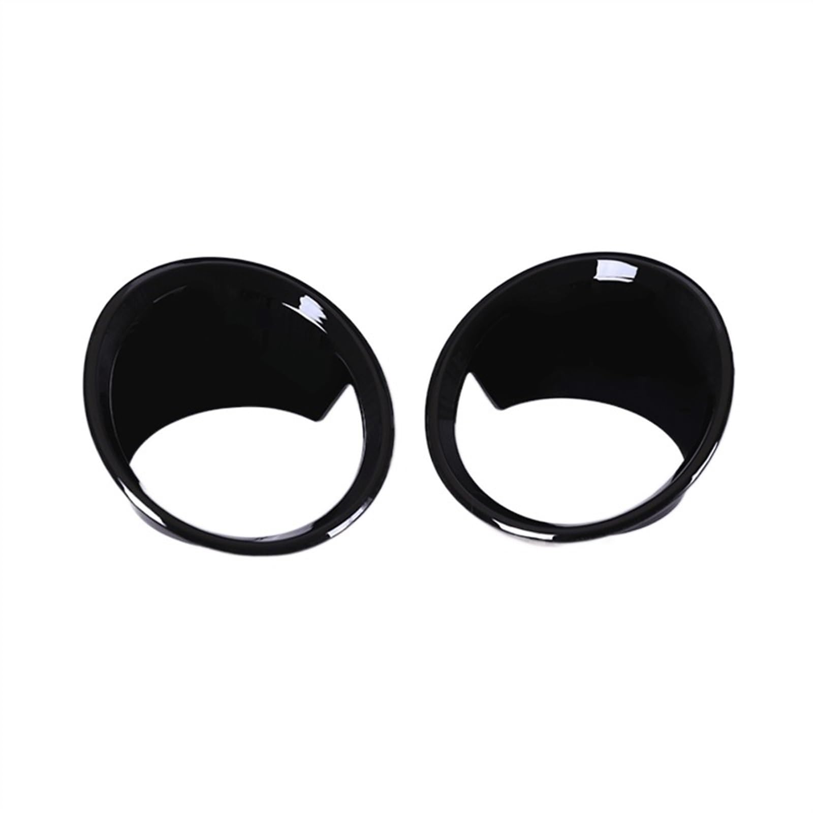 Per BMW X1 F48 2016-2019 1 paio di coprifari fendinebbia anteriori in fibra carbonio/cromati lucidati Accessori per lo styling per dell'auto Copertura Fendinebbia