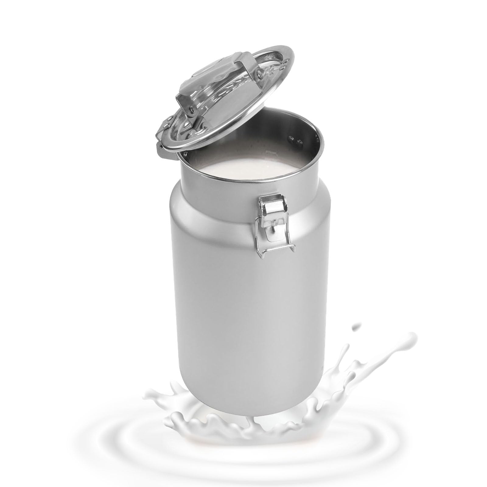 Seau à lait en acier inoxydable récipient 7L pour miel et eau