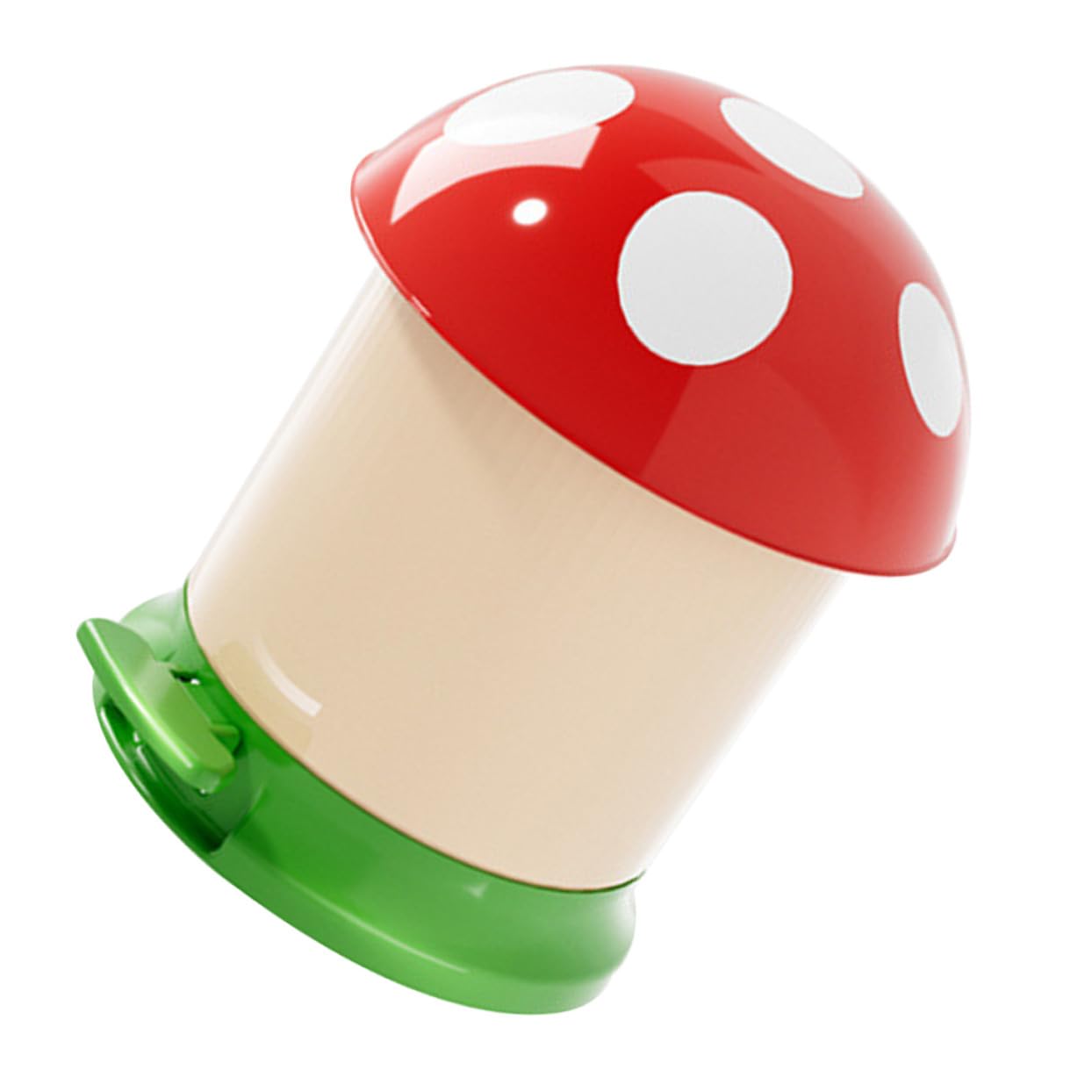Small Mushroom Garbage Can with Inner Bucket Portable Desktop Trash Bin for Office Bedroom Bathroom Sturdy Household Waste Paper Basket for Home Organization Design