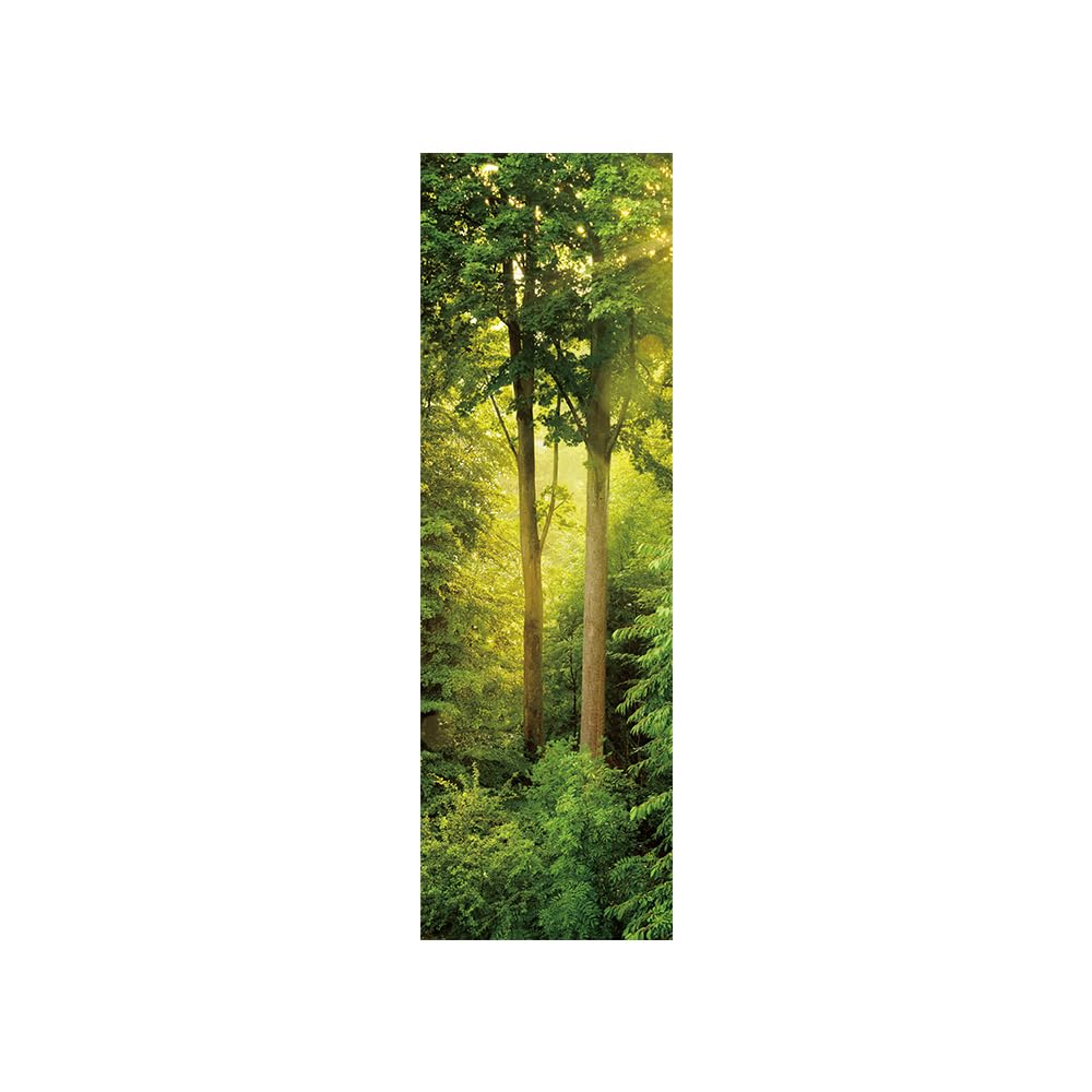 Adesivi per frigorifero per coprire porte piene 3D boschi verdi, autoadesivi, adesivo professionale in vinile per porta del frigorifero, 60 x 150 cm, OLKS-9986