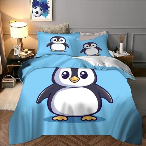 Parure de lit hibou 3D infroissable en microfibre douce avec zip pour lit king