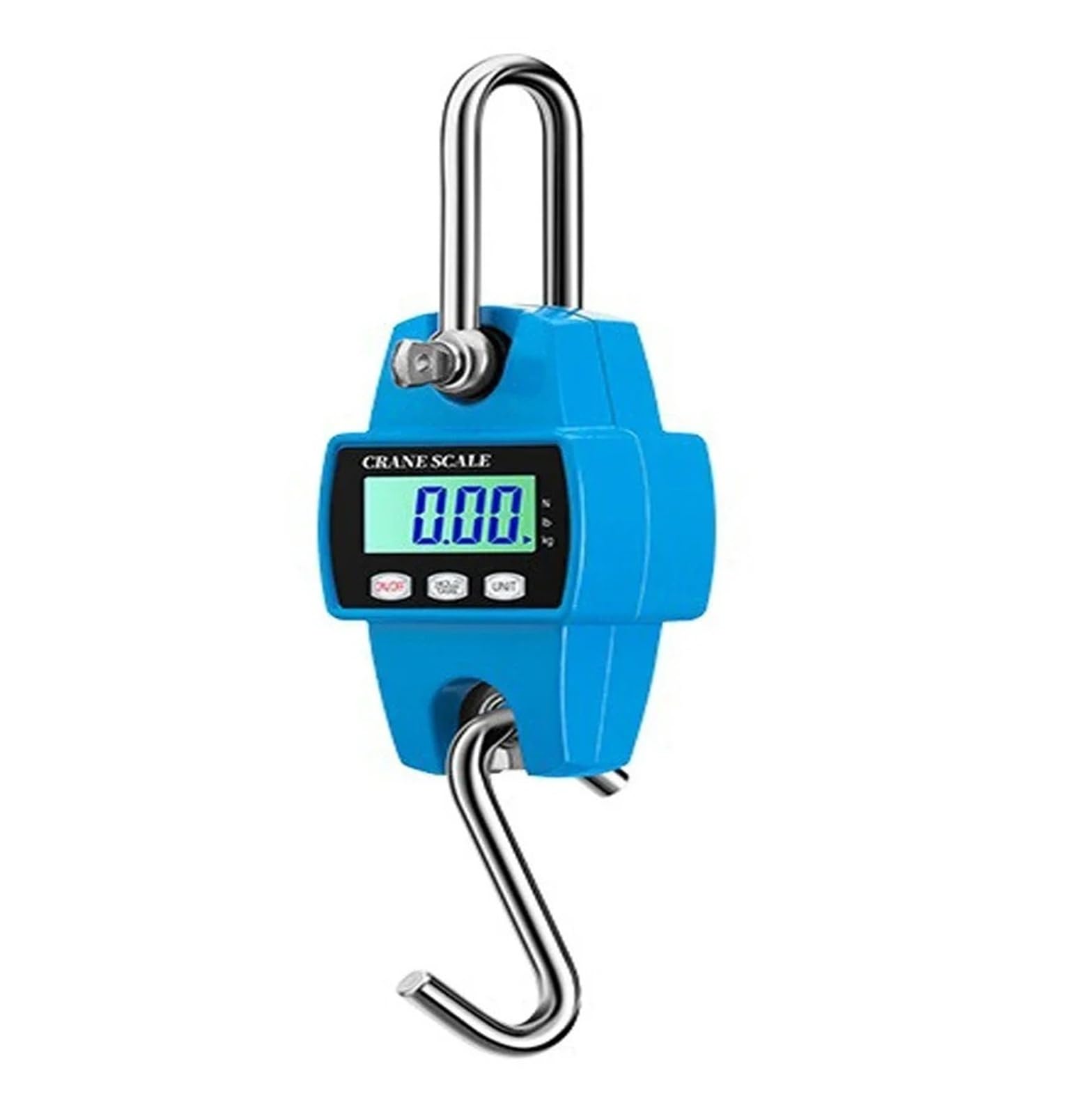 Báscula colgante digital de 300 kg/200 kg con soporte de carga, mini báscula colgante multifuncional precisa con pantalla LCD(300kg Blue)