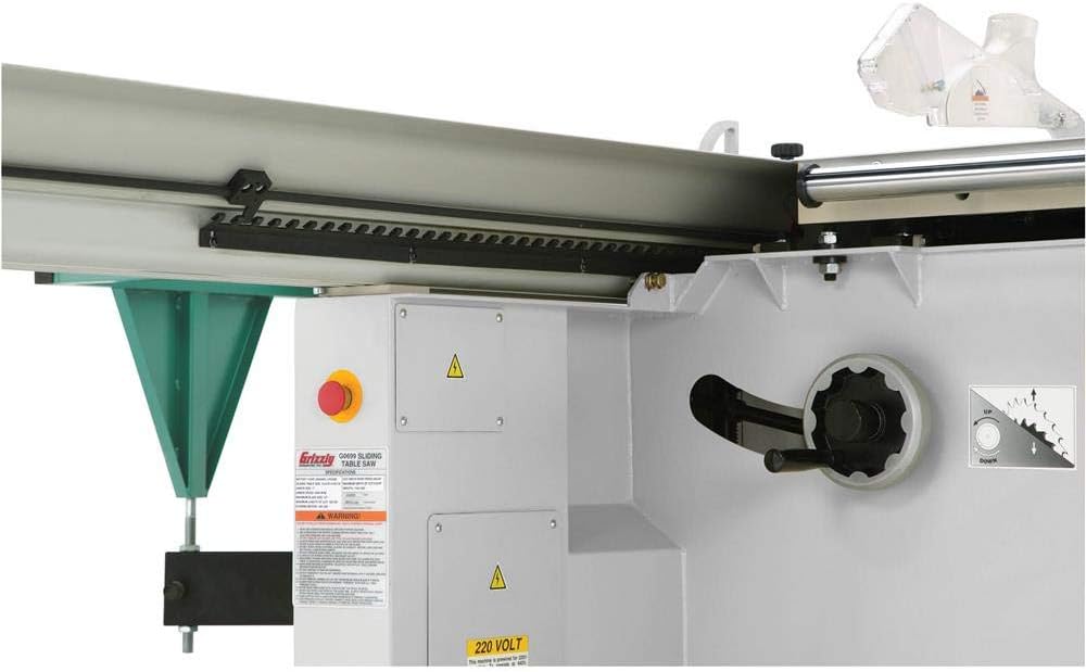 Grizzly Industrial G0699-12" 7-1/2 HP 3-Phase Sliding Table Saw with Scoring