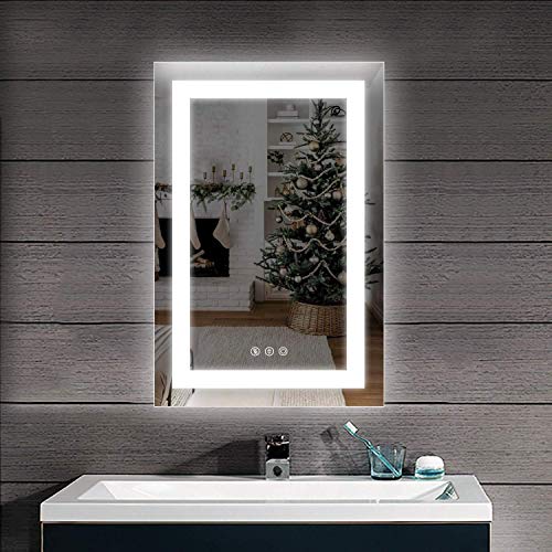 Buy D'amour 24X36 Inch Horizontal&Vertical Wall ed LED Lighted Bathroom Mirror, Led Backlit