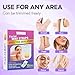 Sumax Wax Strips for Body Hair Removal, 72 Pieces Natural Beeswax Essence and Jojoba Seed Oil Hair Removal Strips for Face, Underarms, Bikini, Legs - Includes 4 Calming Oil Wipes