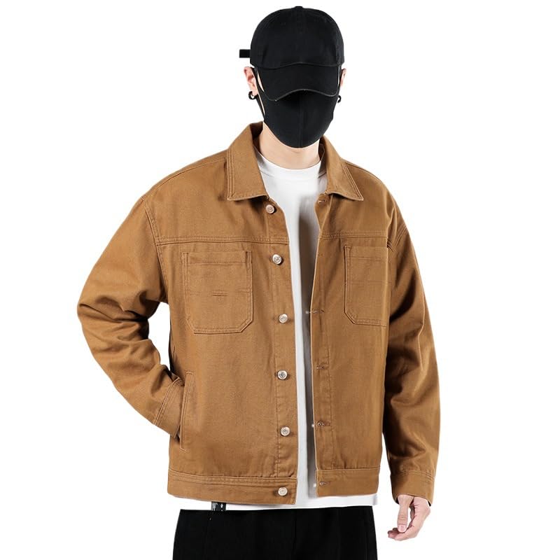 Summer denim jacket men's clothing spring and fall work casual jacket4