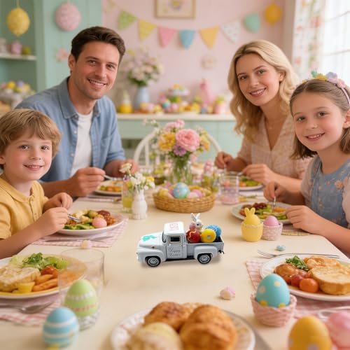 Décorations de Pâques pour camion de style ferme, cadeau idéal pour table et maison - 3