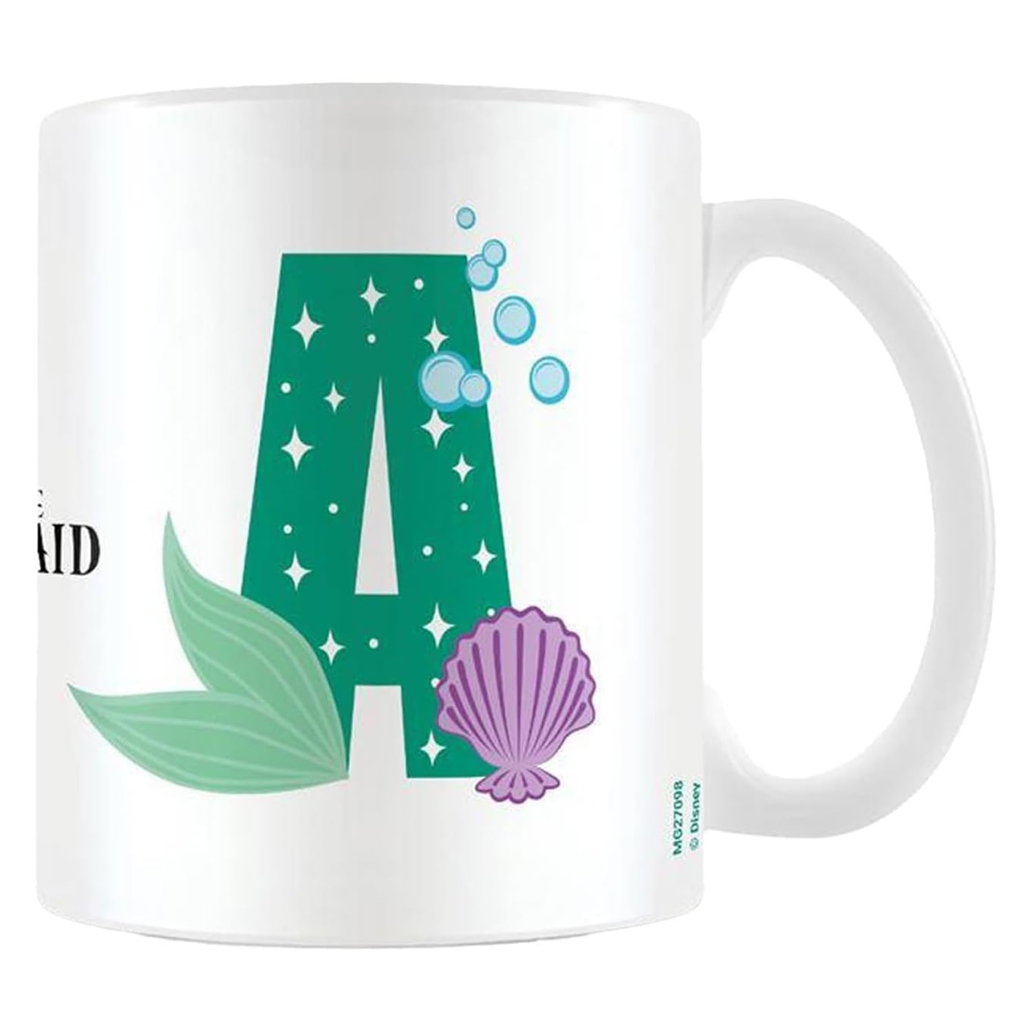 The Little Mermaid A Alphabet Mug (One Size) (White/Green)
