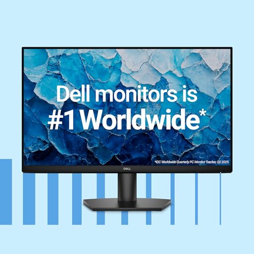 Image of Dell SE2426H 23.8-Inch Full HD IPS Panel Monitor (Black) Ultra-Thin Bezels, Flicker-Free Display, Comfortview Plus, HDMI & VGA Connectivity - Sleek Design for Home & Office