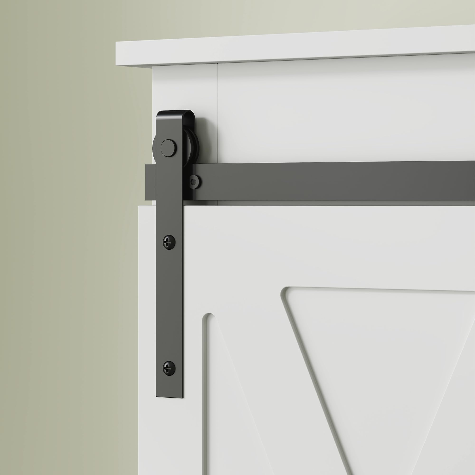 HOMCOM Mueble sobre Inodoro Armario sobre Inodoro con Puerta Corredera de Granero y 6 Compartimentos Mueble de Baño Rústico 67x25x172 cm Blanco