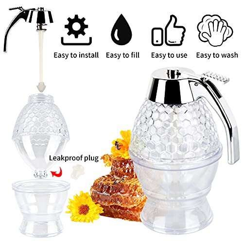 Pinsheng Dispenser per miele, 200 ml Acrilico