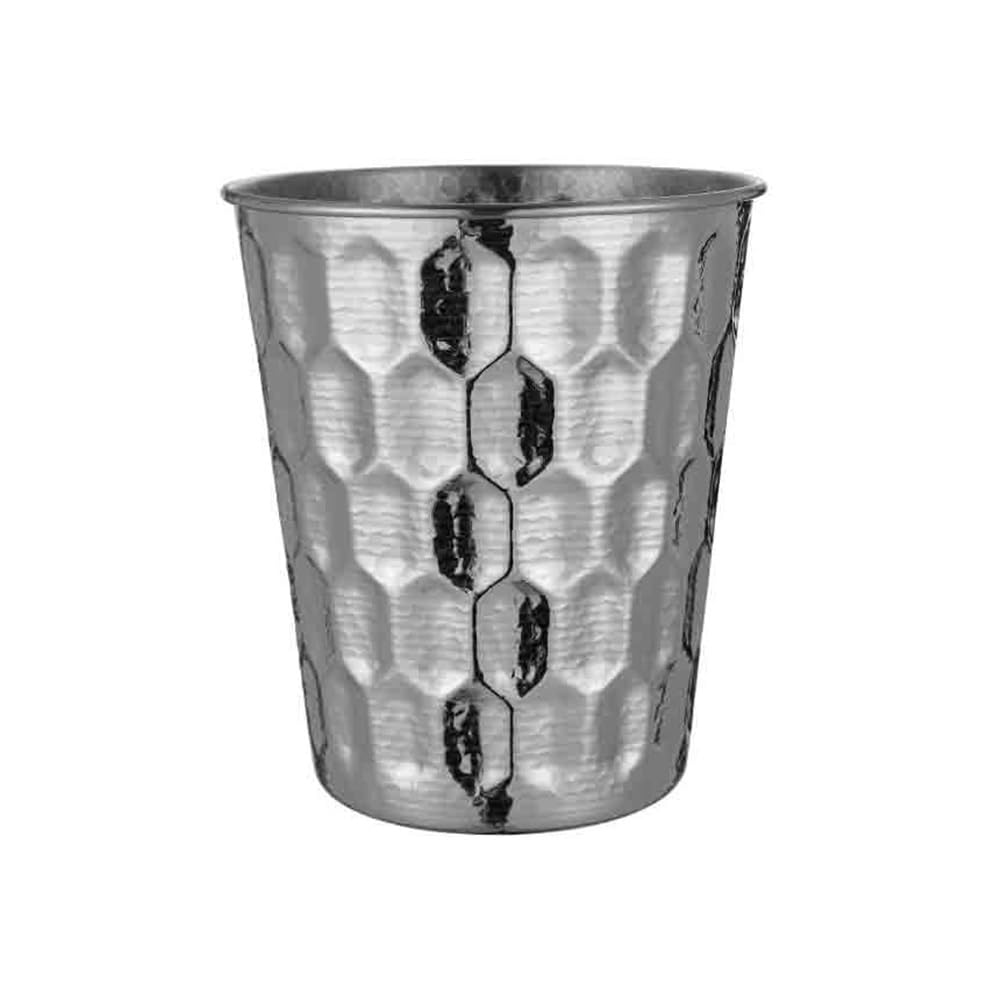 Cubo de hielo elegante de acero inoxidable plateado con gran capacidad para vino