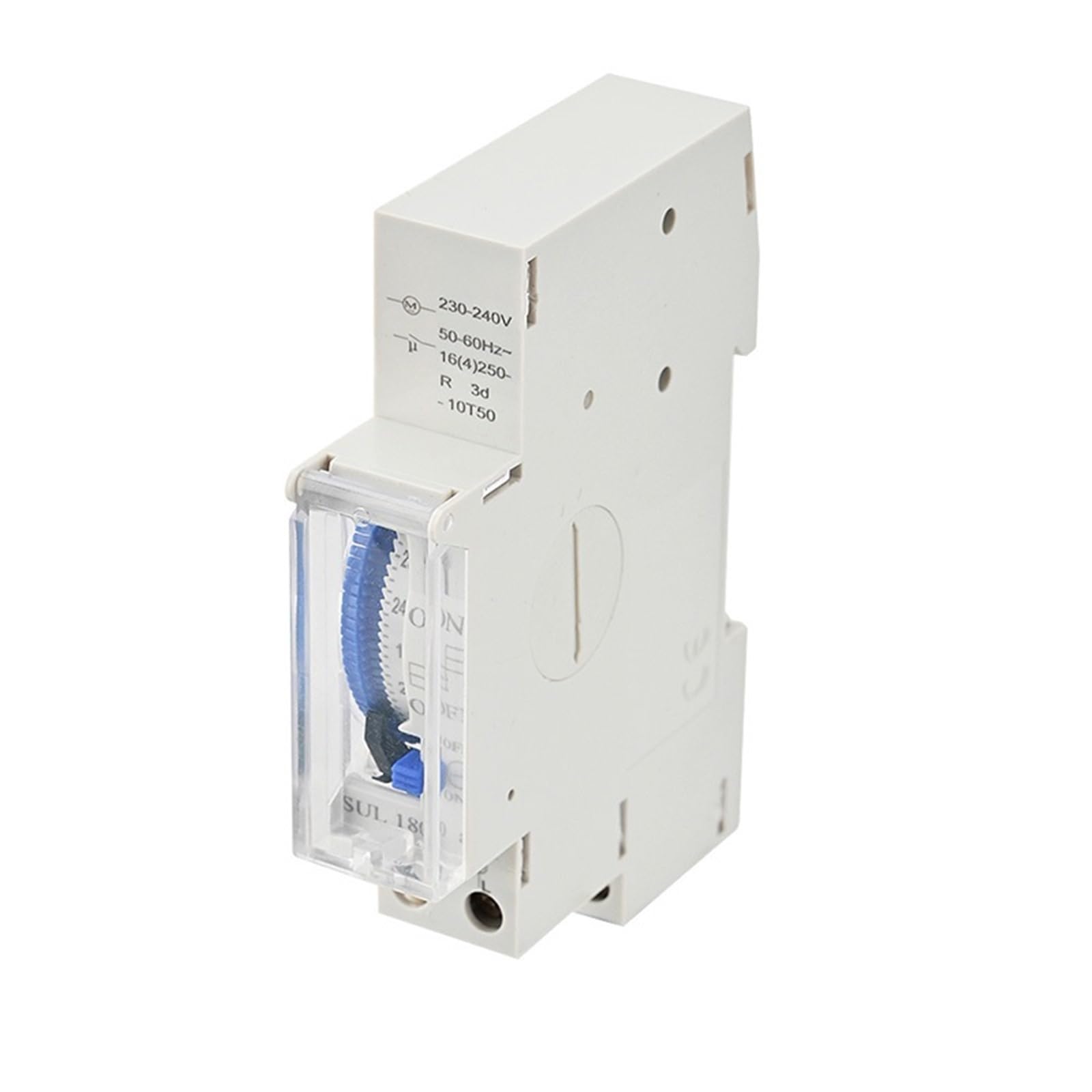 SUL180A, carril Din, 24 horas, interruptor de temporizador mecánico, análogos de relé, temporizador eléctrico programable, batería de 220V 16A
