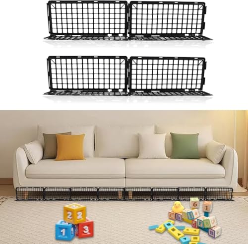 10/20個 ソファー下ブロッカー ペット用ベッド下ブロッカー 隙間ガード ベッド下 猫 防止 おもちゃブロッカー 犬 家具 かじり防止 ソファストッパー 猫犬 ブロック 侵入防止 ソファ下ガード 取り付け簡単 黒 37*17*12cm (10)