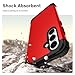 Asuwish Phone Case for Samsung Galaxy S25 FE 5G Hard Cover Shockproof Soft Silicone Bumper Hybrid Three Layer Heavy Duty Grip Rugged Protective Cell Accessories S 25 EF S25FE 25S 25FE Women Men Red