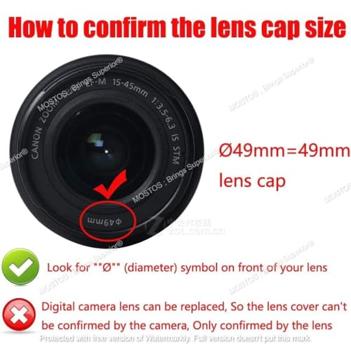 Image of MOSTOS - 49mm UV Filter for Sony FE 50mm f /1.8 (Not for 2.8)(SEL50F18F), E 50mm f /1.8 OSS(SEL50F18) & Other 49mm Filter Thread Lenses and More