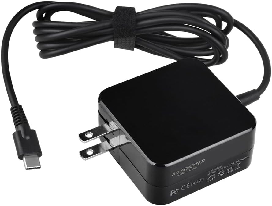 45W USB-C AC Adapter Charger Power Cord Compatible with Lenovo ThinkPad X1 Tablet 20GG 20GH