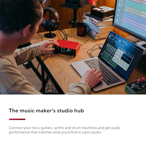 Image of Focusrite Scarlett 4i4 4th Gen USB Audio Interface, for Musicians, Songwriters, Guitarists, Content Creators - High-Fidelity, Studio Quality Recording, and All the Software You Need to Record