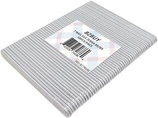 Bzbuy Nail File 50 PCS Professional Double Sided 80/80 Grit Nail Files Emery Board Zebra Manicure Pedicure Tool and Nail Buffering Files