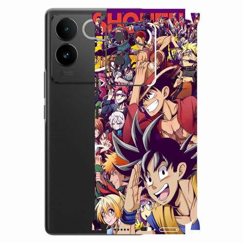 Image of AtOdds - Compatible for VIVO IQOO Z7 PRO (5G) - Mobile Back Skin Sticker - Lamination - Back Screen Guard Protector Film Wrap (Coverage - Back+Camera+Sides) (Design - Anime 5)
