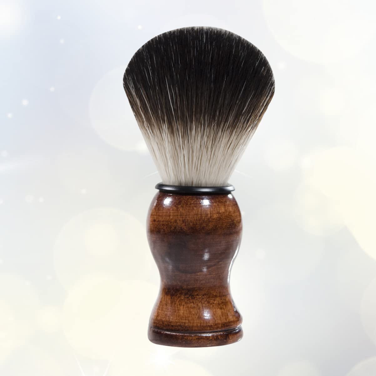 Portable Beard Shaving Brush Skin Friendly Nylon Facial Cleaning Tool for Men Compact Design for Travel for Grooming and Styling Beards