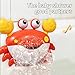 Deejoy Crab Bubble Bath Maker for The Bathtub,Blows Bubbles and Plays 12 Children’s Songs,Sing-Along Bath Bubble Machine Baby, Toddler Kids Toys Makes Great Gifts for 3 Years Girl Boy (Red)