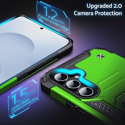 Coque Samsung S25 avec support magnétique et anneau