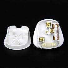 White 3 Pin UK Mains Top Plug 13A 13 AMP Appliance Power Socket Fuse Adapter Household 10 pcs