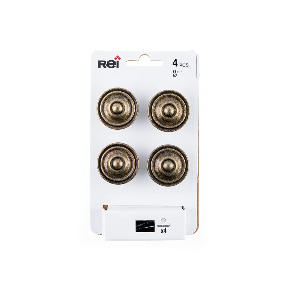 Boutons de meuble ronds style vintage pour relooker la commode