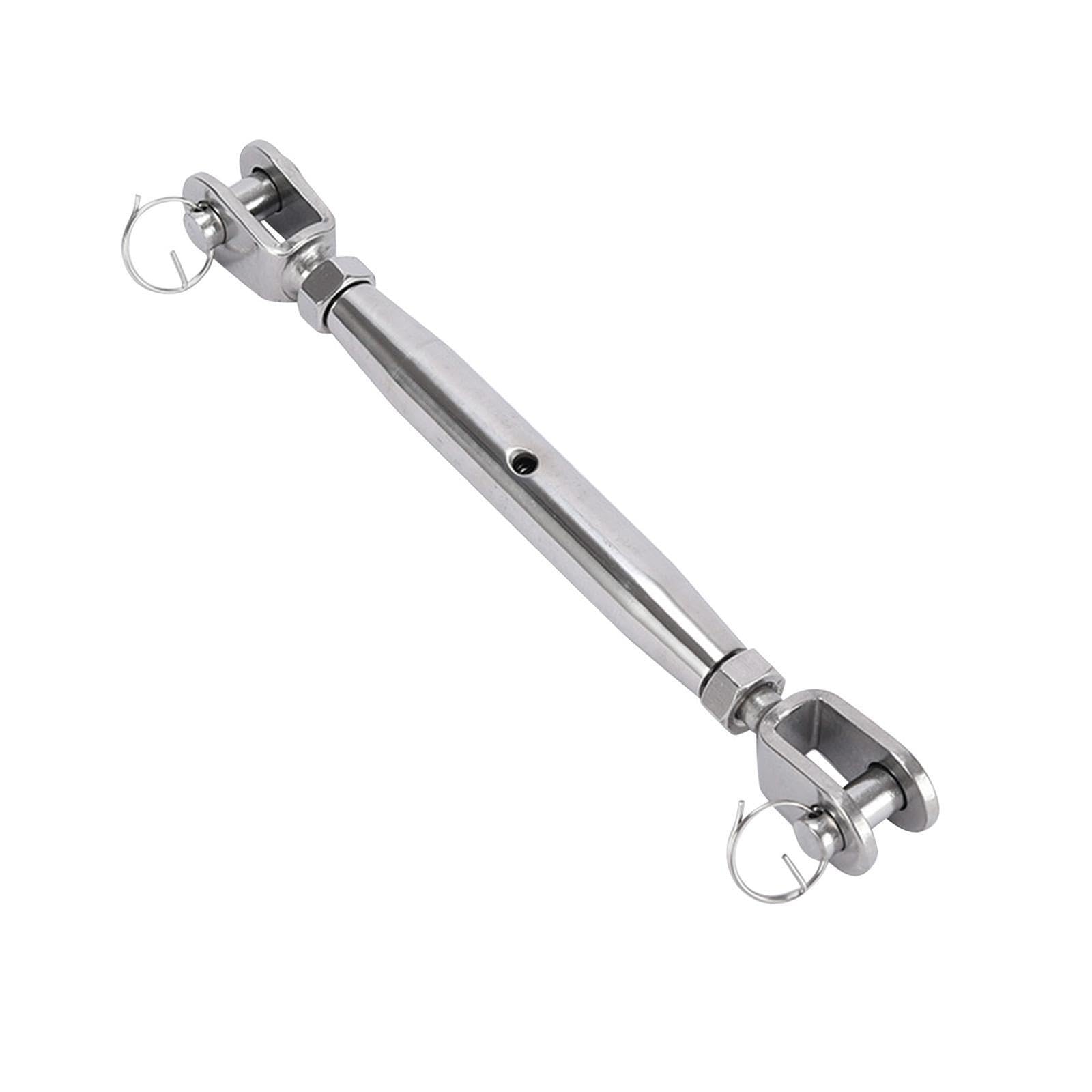 Quxvuis Heavy Duty Adjustable Patio Lawn Turnbuckle Hook And Eye Tensioners Rope Cable Tension Set Turnbuckle Stainless Steel Shade Sail Stainless Steel Shade