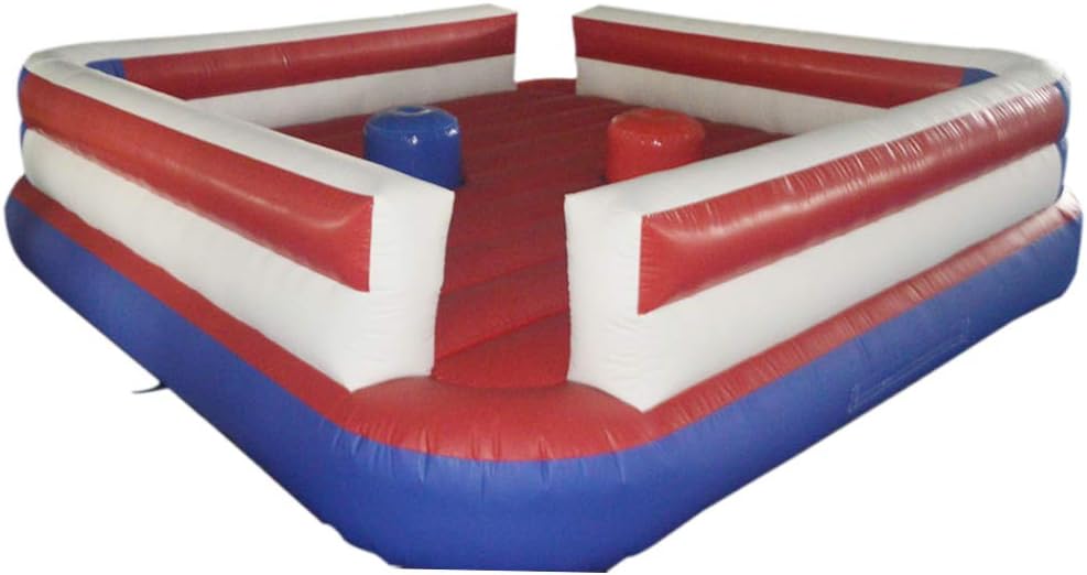 SAYOK Inflatable Jousting Ring (16.4'x16.4'x3.87') Joust Gladiator with Combat Jousting Poles and Blower, Inflatable Gladiator Duel Interactive Challenge Game