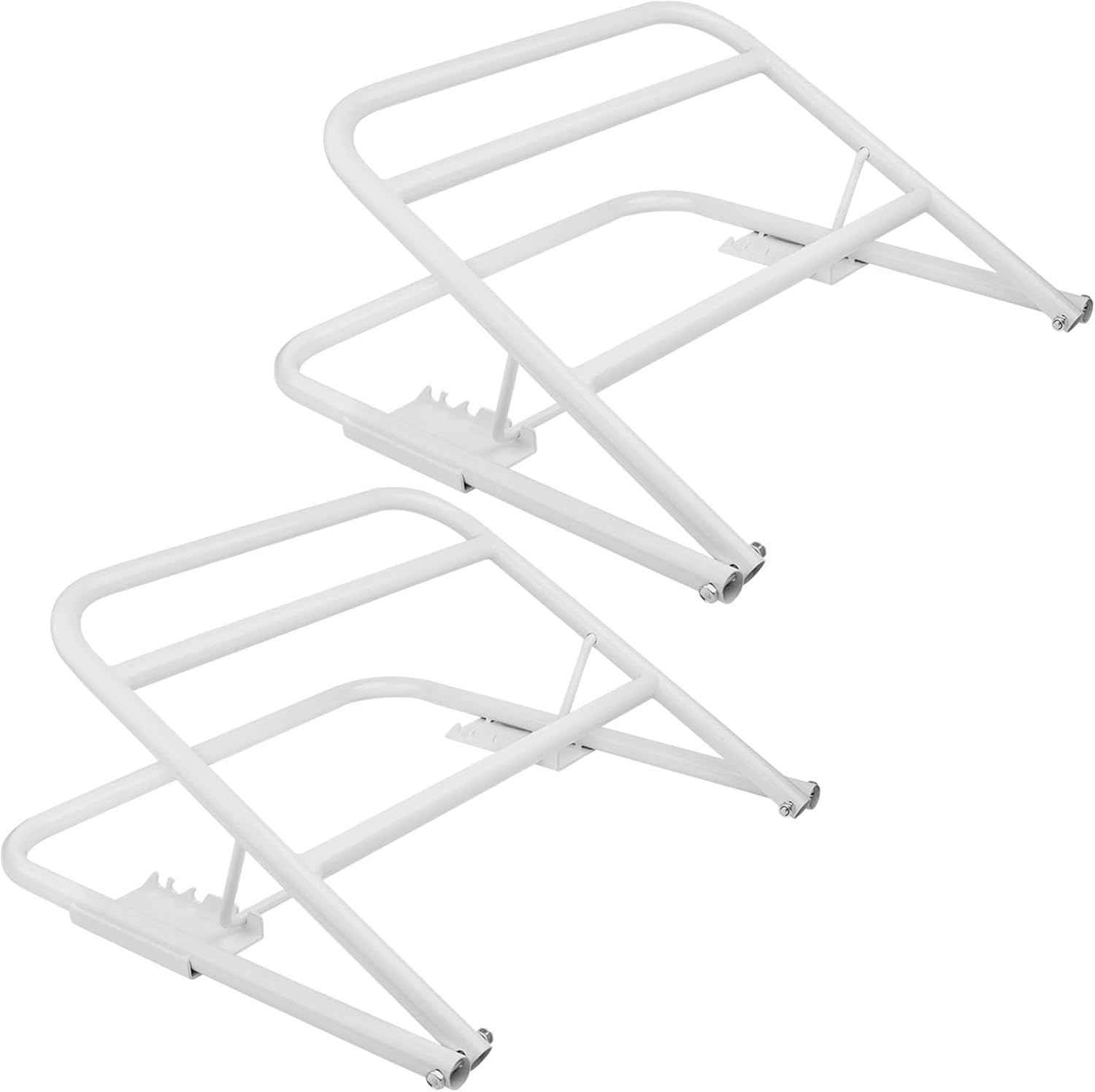 2 Pack Under Mattress Bed Wedge, Metal Wedge for Under Mattress, 4 Height Adjustable Mattress Elevator, Under Support & Mattress Riser for Sleep Assistance, Acid Reflux, Back Pain and Heartburn