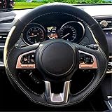 VIdisp 本革手縫い車のハンドルカバー、スバル BRZ フォレスター XV アウトバック LEVORG Legacy WRX 用