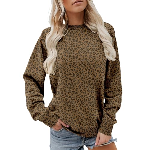 Sweat léopard femme idéal pour vos sorties automnales décontractées