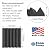 Foam Factory Inc 24 Pack Color Acoustic Foam Panel Studio Soundproofing Wedge Wall Tiles 12” X 12” X 2” (Charcoal)